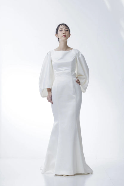 ビックパフスリーブ マーメイドドレス(haute couture)