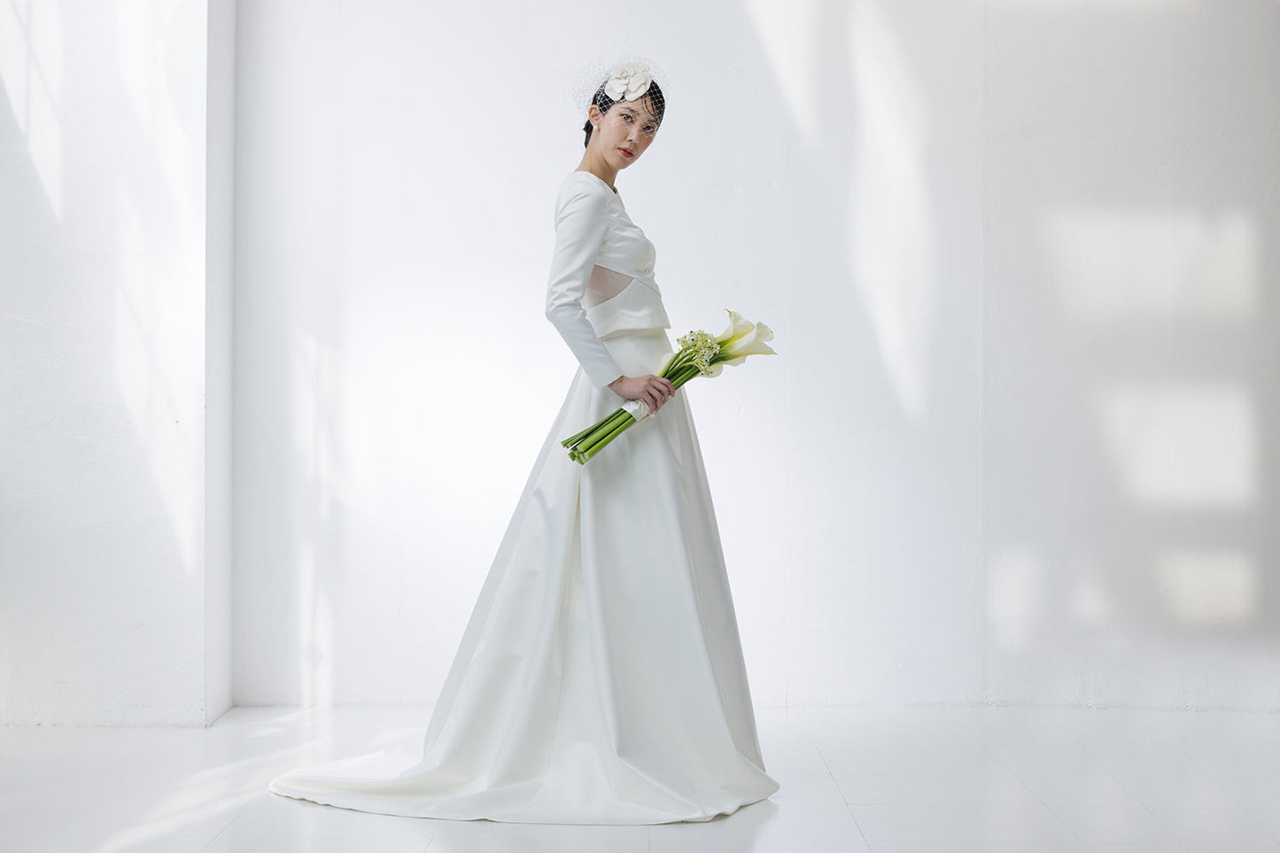 バックシースルーAラインドレス(haute couture)【ウエディングドレス オーダー】