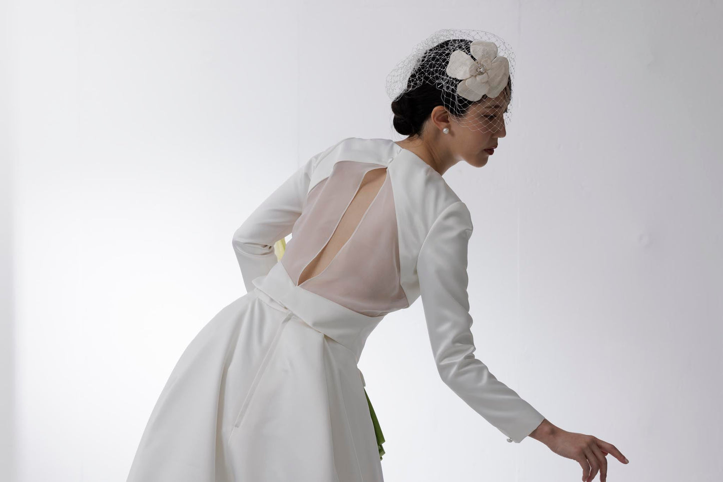 バックシースルーAラインドレス(haute couture)【ウエディングドレス オーダー】