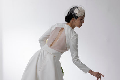 バックシースルーAラインドレス(haute couture)【ウエディングドレス オーダー】