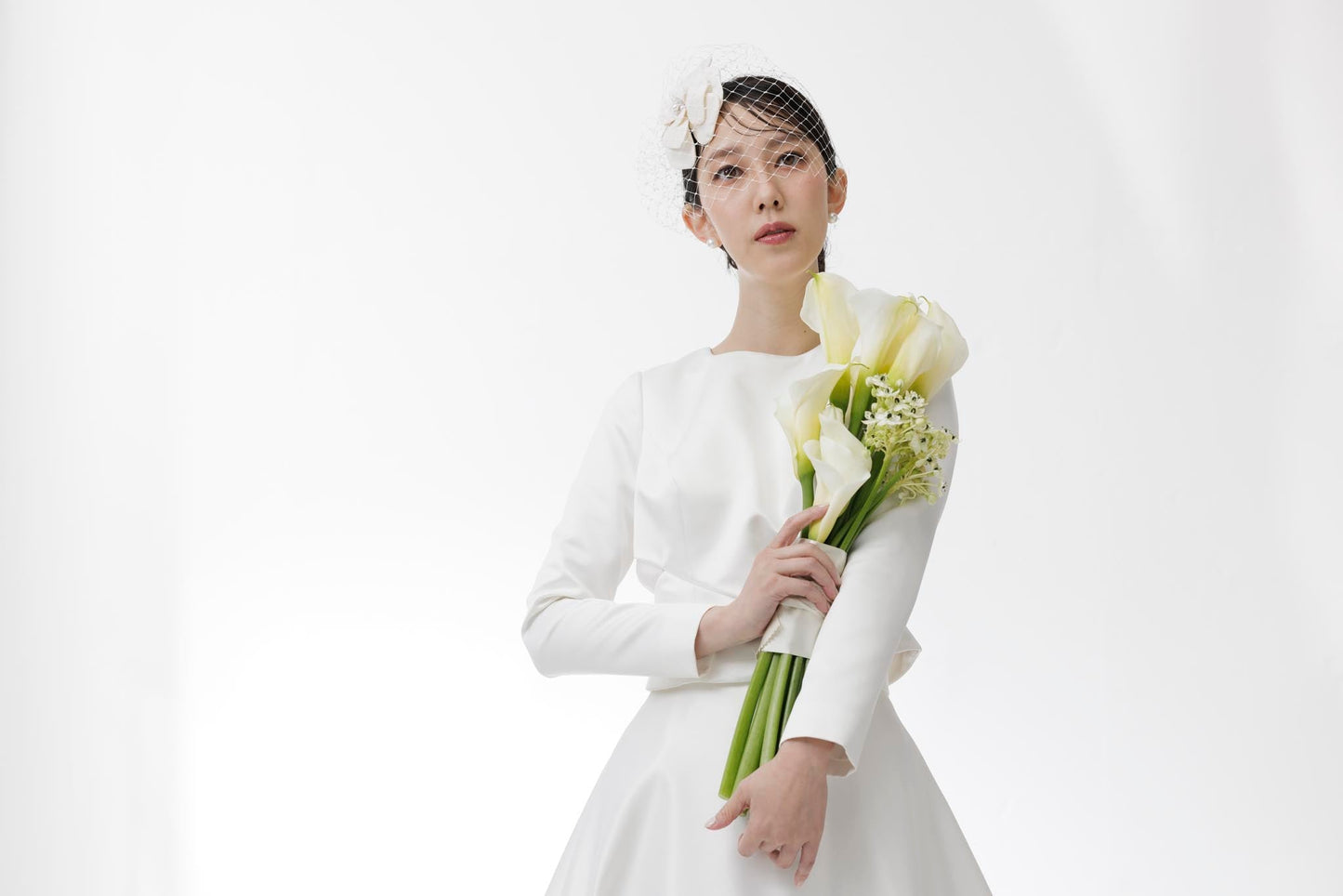 バックシースルーAラインドレス(haute couture)【ウエディングドレス オーダー】