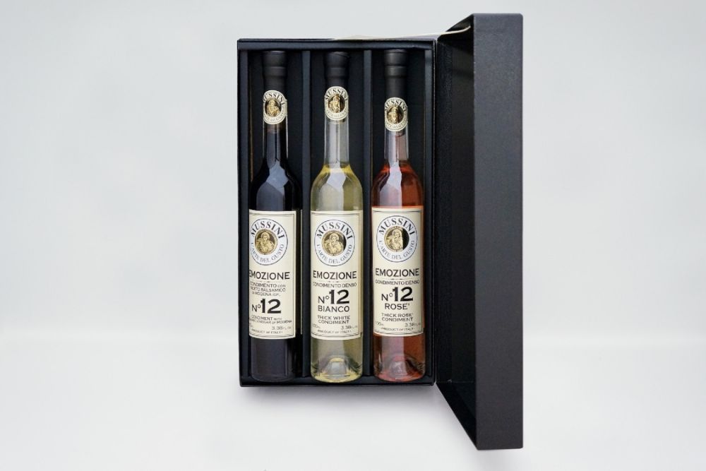 エモツィオーネ No.12 ビネガー 3種『ブラック・ビアンコ・ロゼ』ギフトセット 【結婚式 ギフト 縁起物】