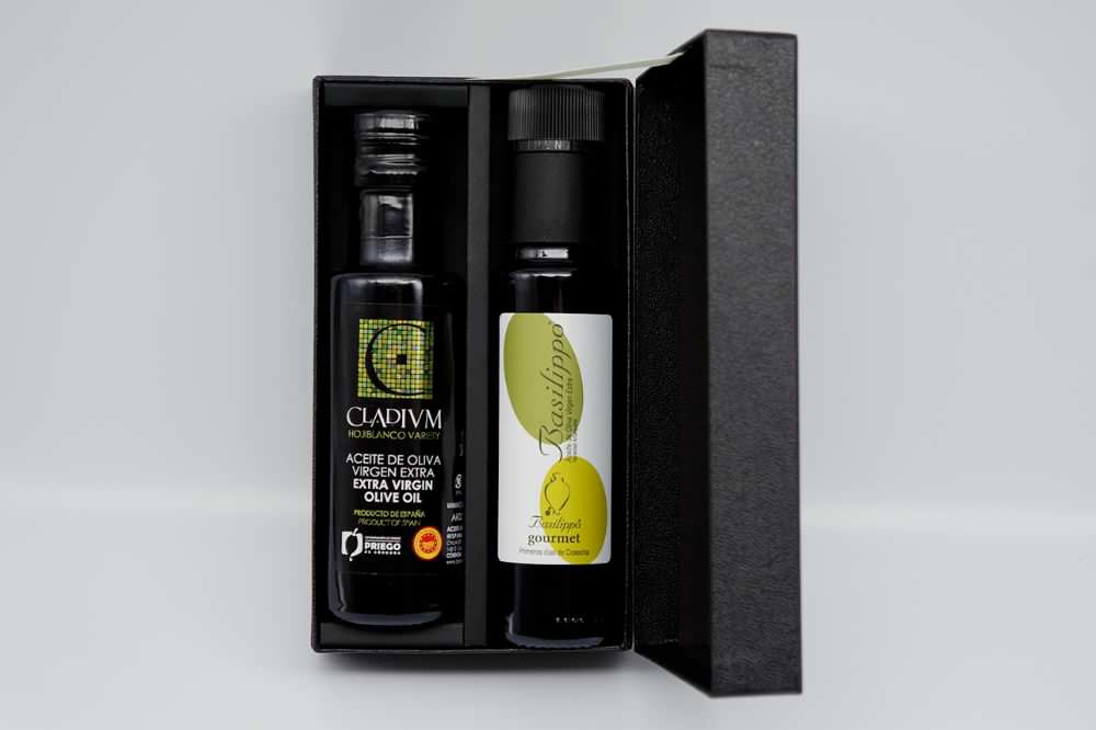 エキストラヴァージンオリーブオイル2種『クラディウン・バシリッポ・グルメ』ギフトセット 【結婚式 ギフト 縁起物】