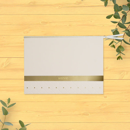 メニュー 「 リュクス 」 手作りキット | 結婚式 パーティー【結婚式 ペーパー メニュー表】