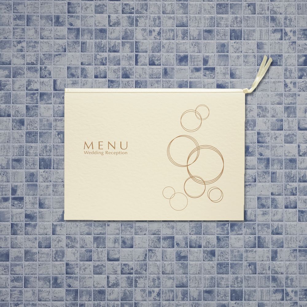 メニュー 「 ラヴィン・ユー アイボリー 」 手作りキット | 結婚式 パーティー【結婚式 ペーパー メニュー表】