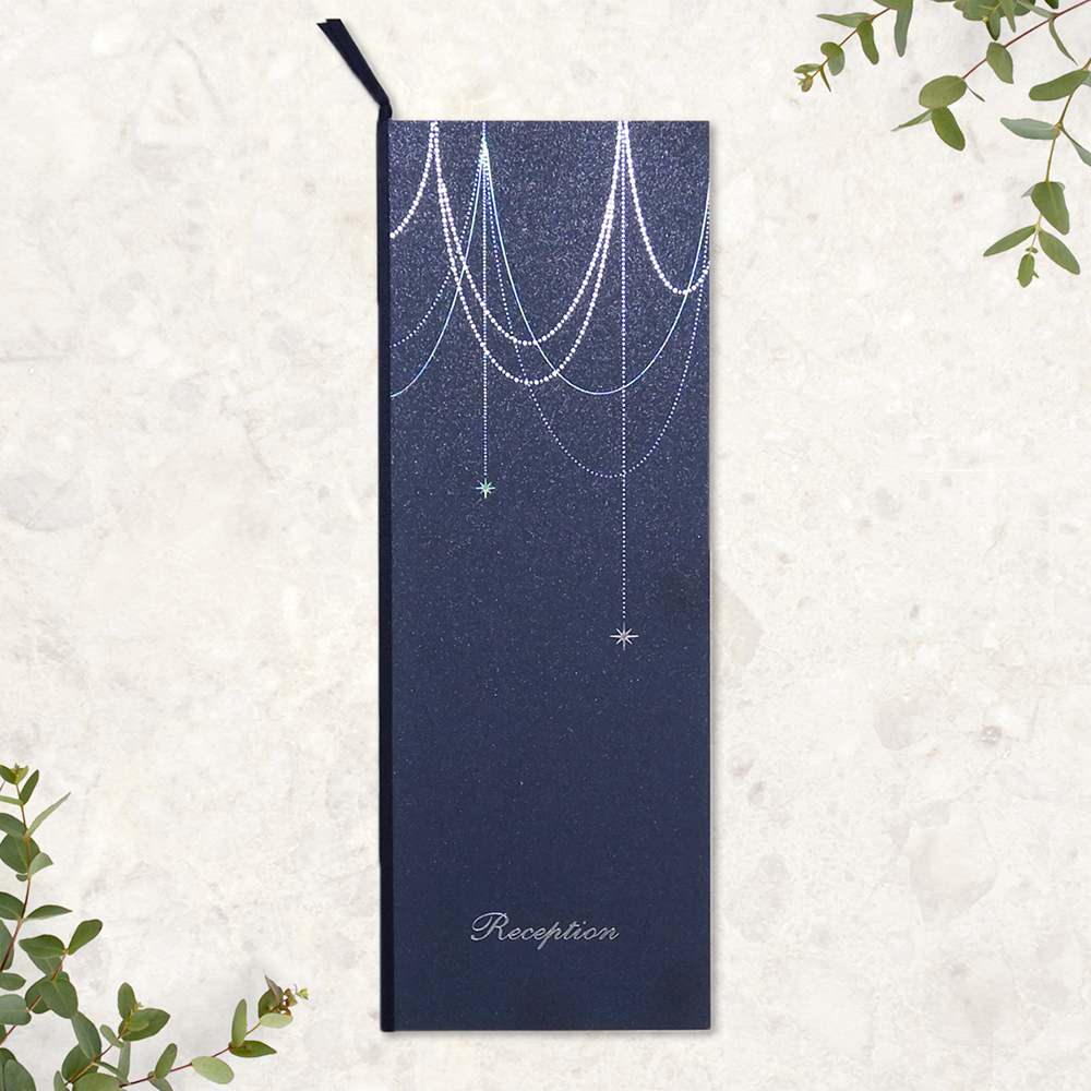 席次表 「 ルミエール ネイビー 」 手作りキット | 結婚式 パーティー【結婚式 ペーパー 席次表】