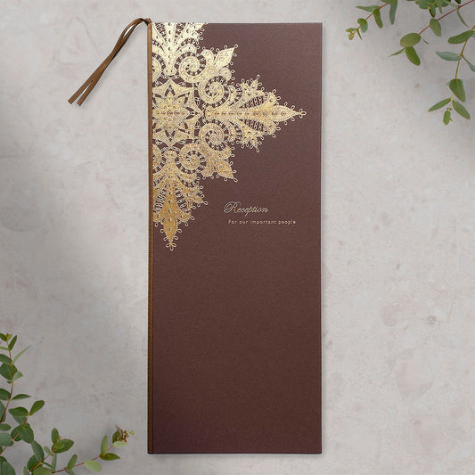 A3 席次表 「 ソレイユ ブラウン 」 手作りキット | 結婚式 パーティー【結婚式 ペーパー 席次表】