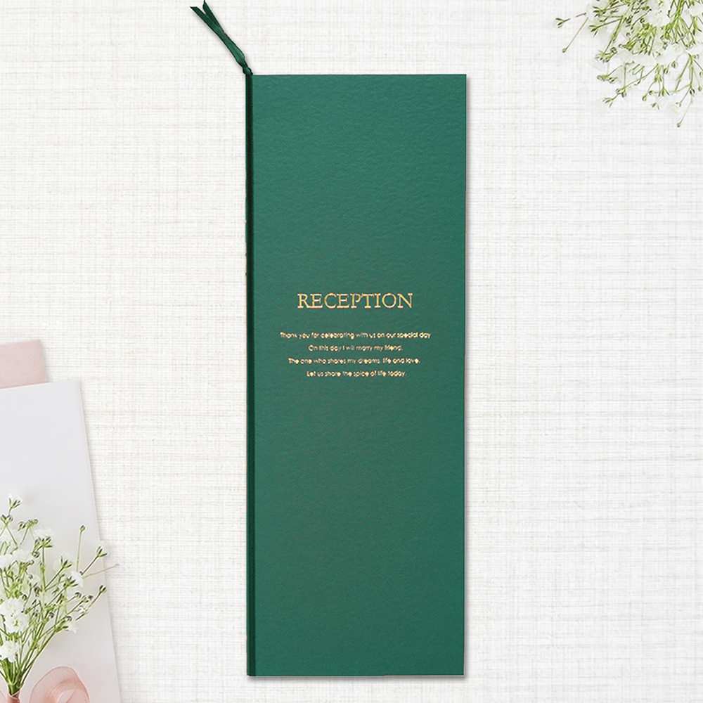 席次表 「 マリアージュ ディープグリーン 」 手作りキット | 結婚式 パーティー【結婚式 ペーパー 席次表】