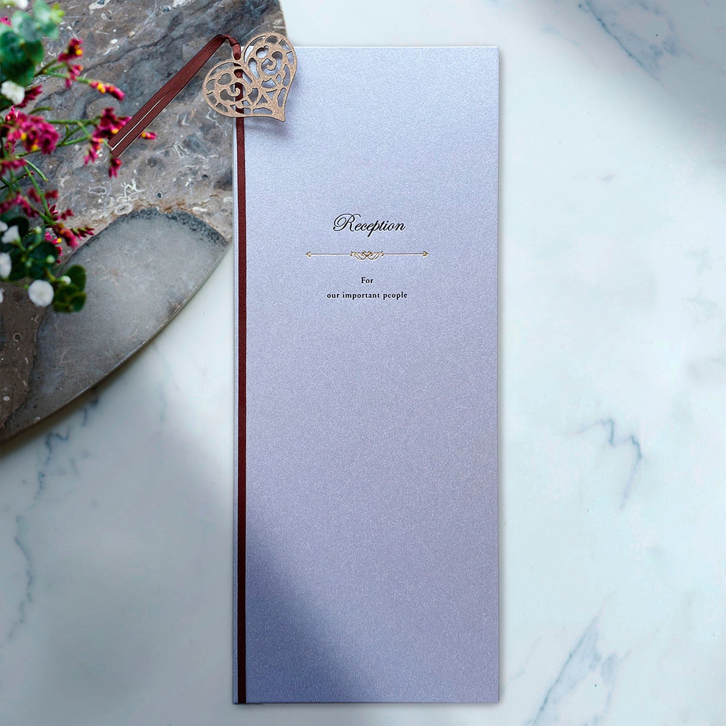 A3 席次表 「 サンタムール シルバー 」 手作りキット | 結婚式 パーティー【結婚式 ペーパー 席次表】