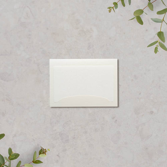 席札 「 ブリリアント ホワイト 」 手作りキット | 結婚式 パーティー【結婚式 ペーパー 席札】