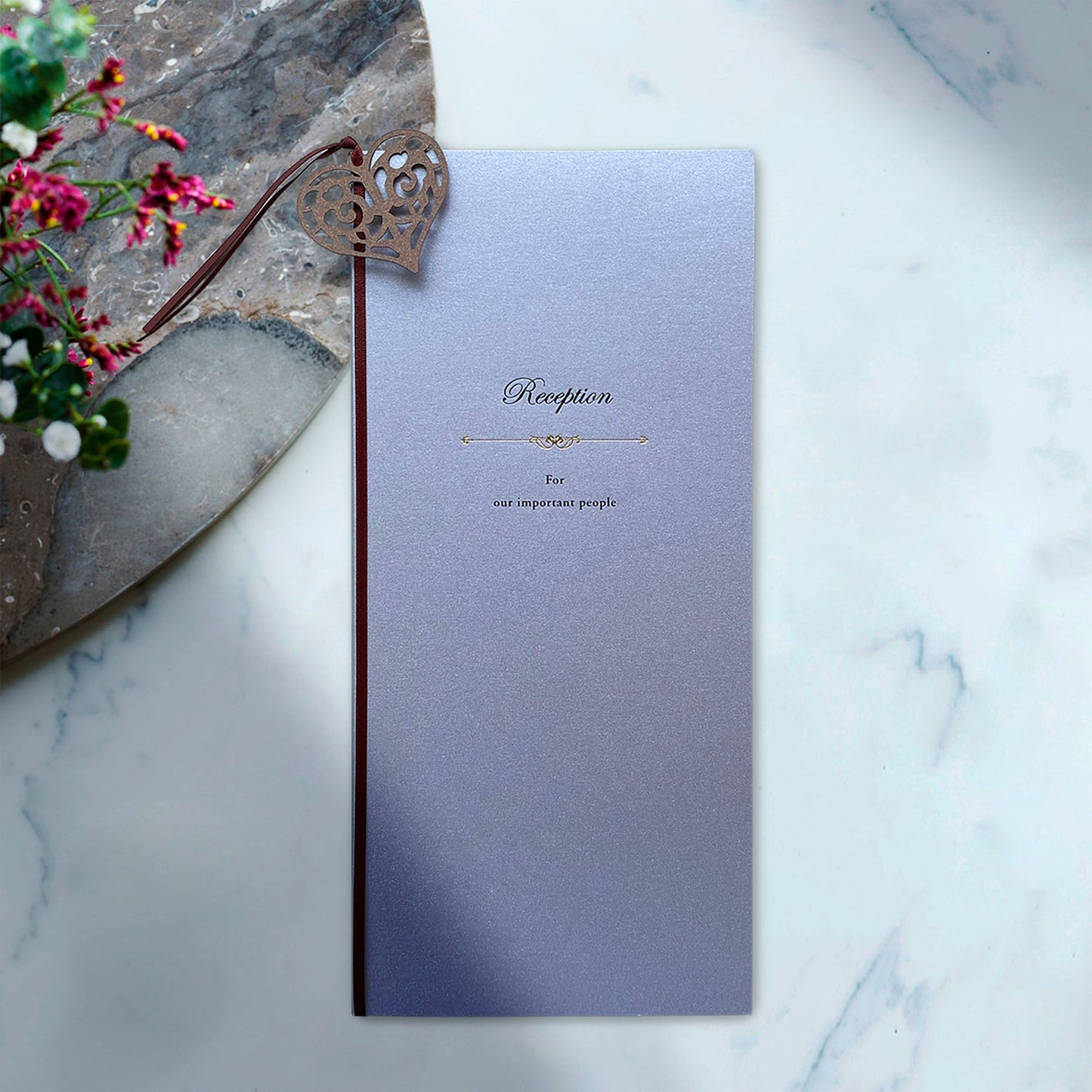 B4 席次表 「 サンタムール シルバー 」 手作りキット | 結婚式 パーティー【結婚式 ペーパー 席次表】