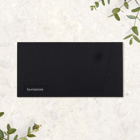 招待状 「 ブリリアント ブラック 」 手作りキット | 結婚式 パーティー【結婚式 ペーパー 招待状】