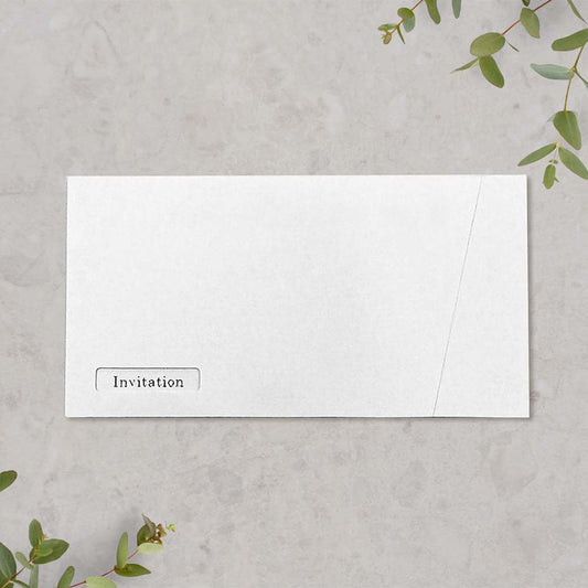招待状 「 ブリリアント ホワイト 」 手作りキット | 結婚式 パーティー【結婚式 ペーパー 招待状】