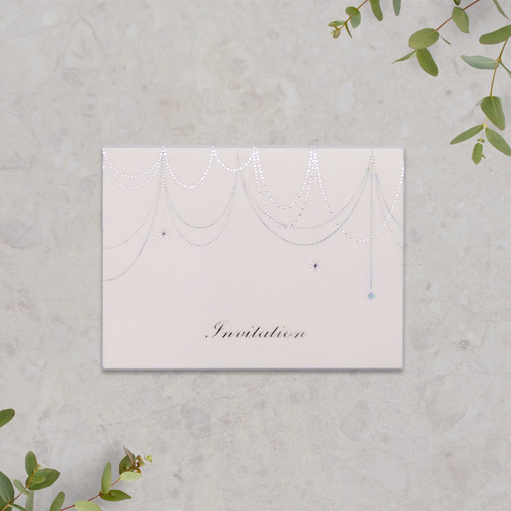 招待状 「 ルミエール アイボリー 」 手作りキット | 結婚式 パーティー【結婚式 ペーパー 招待状】