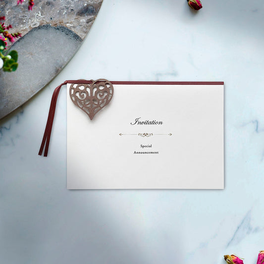 招待状 「 サンタムール アイボリー 」 手作りキット | 結婚式 パーティー【結婚式 ペーパー 招待状】