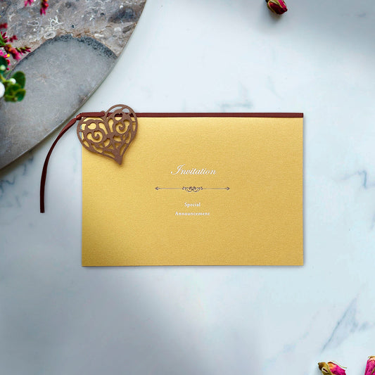 招待状 「 サンタムール マスタード 」 手作りキット | 結婚式 パーティー【結婚式 ペーパー 招待状】