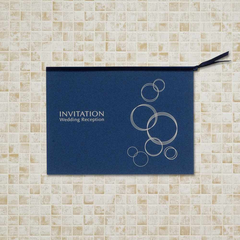 招待状 「 ラヴィン・ユー ネイビー 」 手作りキット | 結婚式 パーティー【結婚式 ペーパー 招待状】
