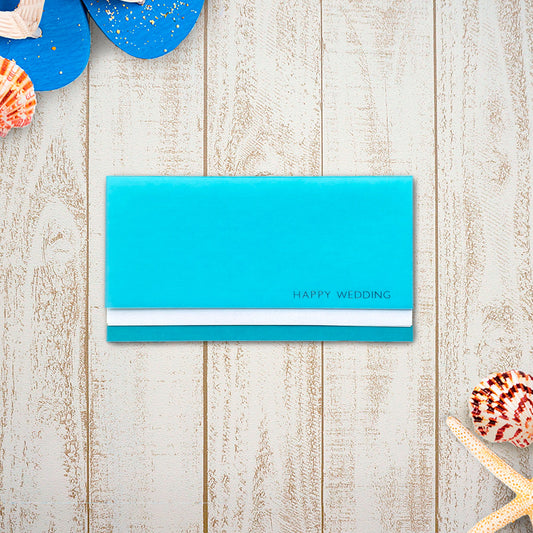 招待状 「 スイートアクア 」 手作りキット | 結婚式 パーティー【結婚式 ペーパー 招待状】