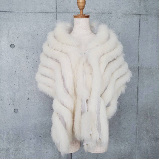 リアルファーショール CO-585 【結婚式 ドレス小物 レンタル】