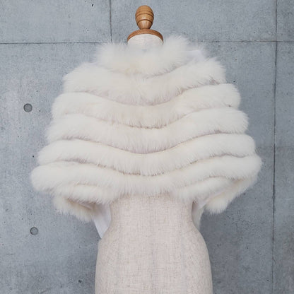 リアルファーショール CO-585 【結婚式 ドレス小物 レンタル】