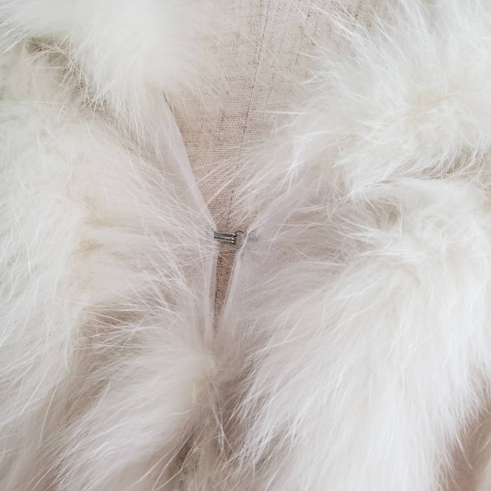 リアルファーショール CO-585 【結婚式 ドレス小物 レンタル】