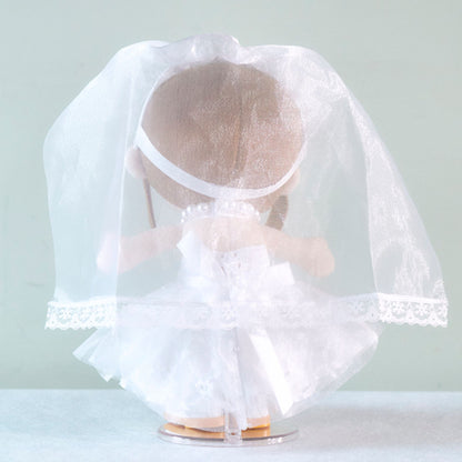 【似顔絵代行】結いぐるみ新郎新婦2人(ウェディングドレス&タキシードセット)【結婚式 ギフト 両親プレゼント ぬいぐるみ】