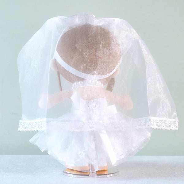 【似顔絵代行】結いぐるみ 新郎新婦2人と名前入りウェディング台座セット【結婚式 ギフト 両親プレゼント ぬいぐるみ】