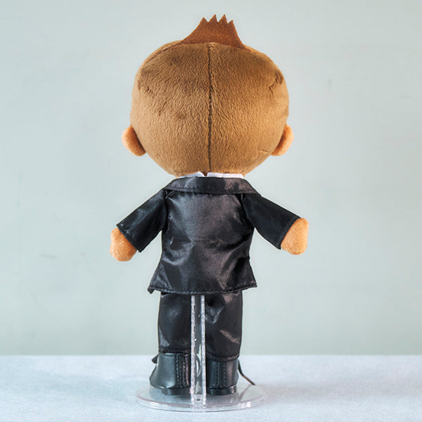 【似顔絵代行】結いぐるみ 新郎新婦2人と名前入りウェディング台座セット【結婚式 ギフト 両親プレゼント ぬいぐるみ】