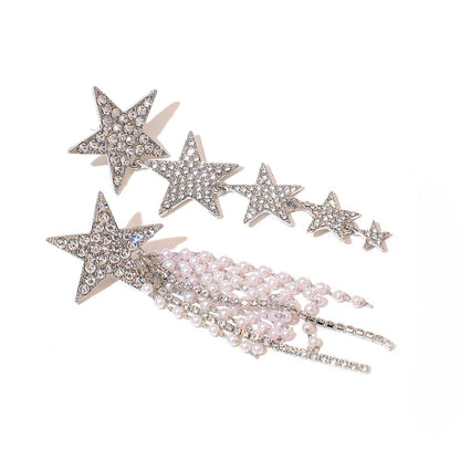 【イヤリングコンバーター対応】クリスタルスターピアス ~ブライダルピアス~ ≪CP-16≫【結婚式 ピアス イヤリング】