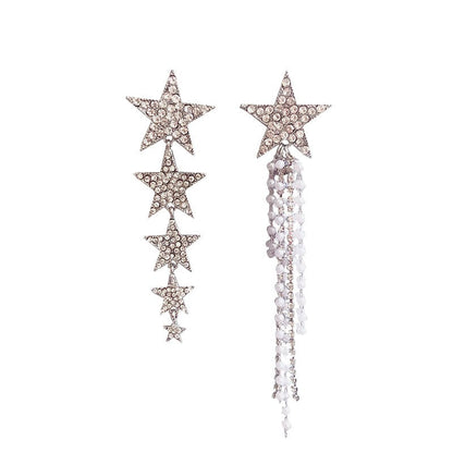 【イヤリングコンバーター対応】クリスタルスターピアス ~ブライダルピアス~ ≪CP-16≫【結婚式 ピアス イヤリング】