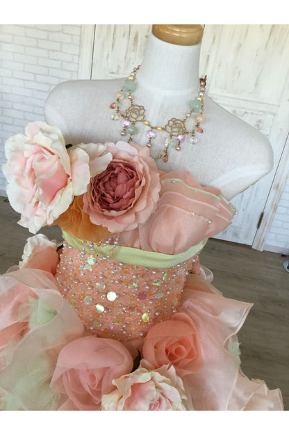 【SALE】カラードレス オレンジ【販売衣装】