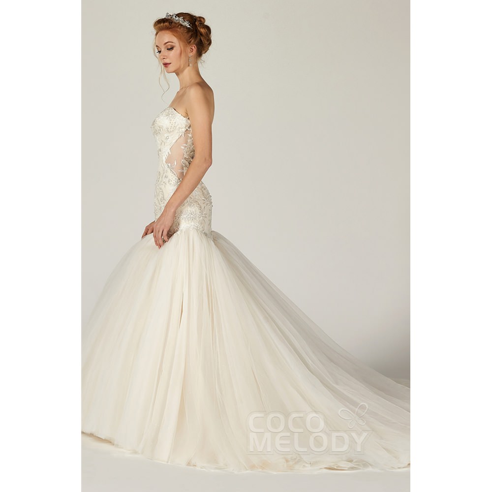 CW2136 ANNIE マーメイド ハートネック ウェディングドレス 【ウェディングドレス オーダーメイド】