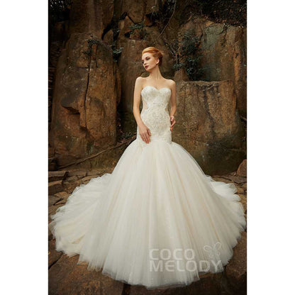 CW2136 ANNIE マーメイド ハートネック ウェディングドレス 【ウェディングドレス オーダーメイド】