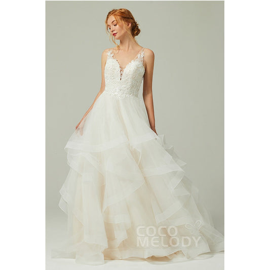 CW2179 Tallulah アメリカチュール Vネック ウェディングドレス 【ウェディングドレス オーダーメイド】