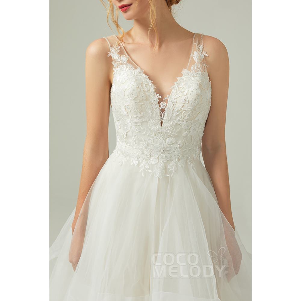 CW2179 Tallulah アメリカチュール Vネック ウェディングドレス 【ウェディングドレス オーダーメイド】