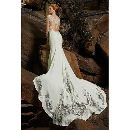 CW2302 YARA マーメイド イリュージョン ウェディングドレス 【ウェディングドレス オーダーメイド】