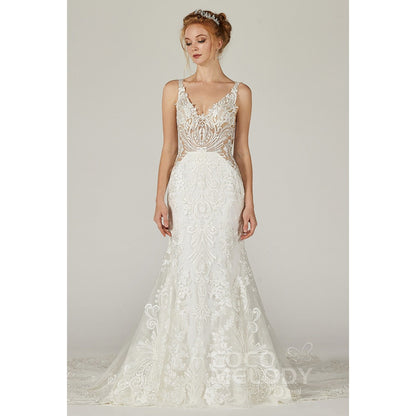 CW2303 WILLA マーメイド Vネック ウェディングドレス 【ウェディングドレス オーダーメイド】