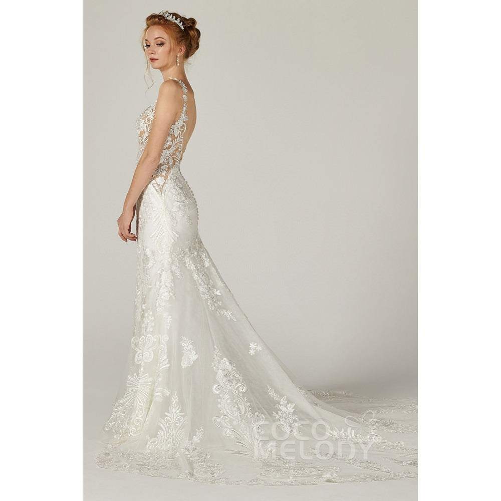 CW2303 WILLA マーメイド Vネック ウェディングドレス 【ウェディングドレス オーダーメイド】