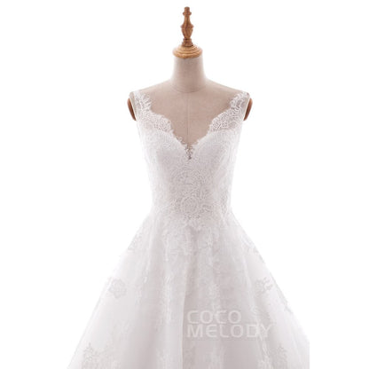 CWAT16004 スウィスチュール Vネック ウェディングドレス 【ウェディングドレス オーダーメイド】