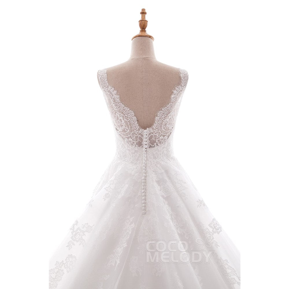 CWAT16004 スウィスチュール Vネック ウェディングドレス 【ウェディングドレス オーダーメイド】