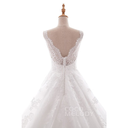 CWAT16004 スウィスチュール Vネック ウェディングドレス 【ウェディングドレス オーダーメイド】