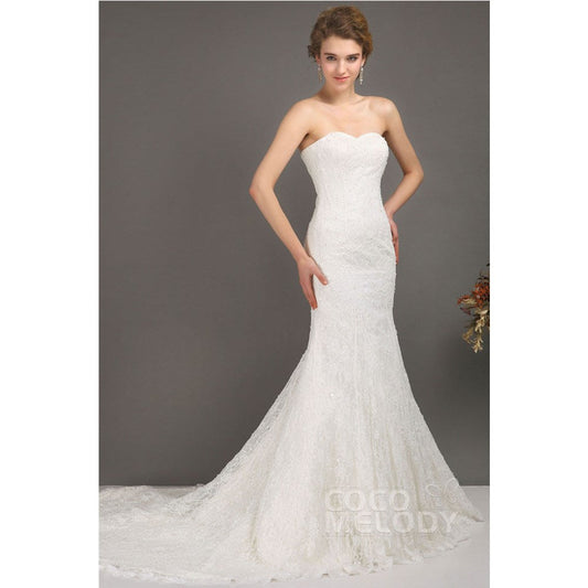 CWLT09001 レース ハートネック ウェディングドレス 【ウェディングドレス オーダーメイド】