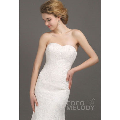 CWLT09001 レース ハートネック ウェディングドレス 【ウェディングドレス オーダーメイド】