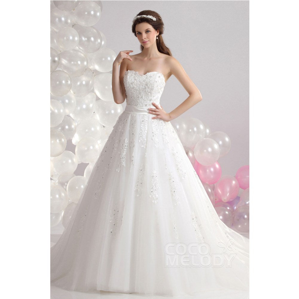 CWLT130B5 ソフトチュール ハートネック ウェディングドレス 【ウェディングドレス オーダーメイド】