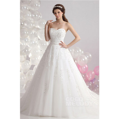 CWLT130B5 ソフトチュール ハートネック ウェディングドレス 【ウェディングドレス オーダーメイド】