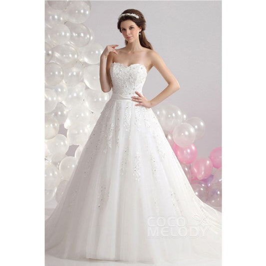 CWLT130B5 ソフトチュール ハートネック ウェディングドレス 【ウェディングドレス オーダーメイド】