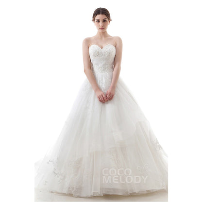 CWLT16007 ソフトチュール ハートネック ウェディングドレス 【ウェディングドレス オーダーメイド】
