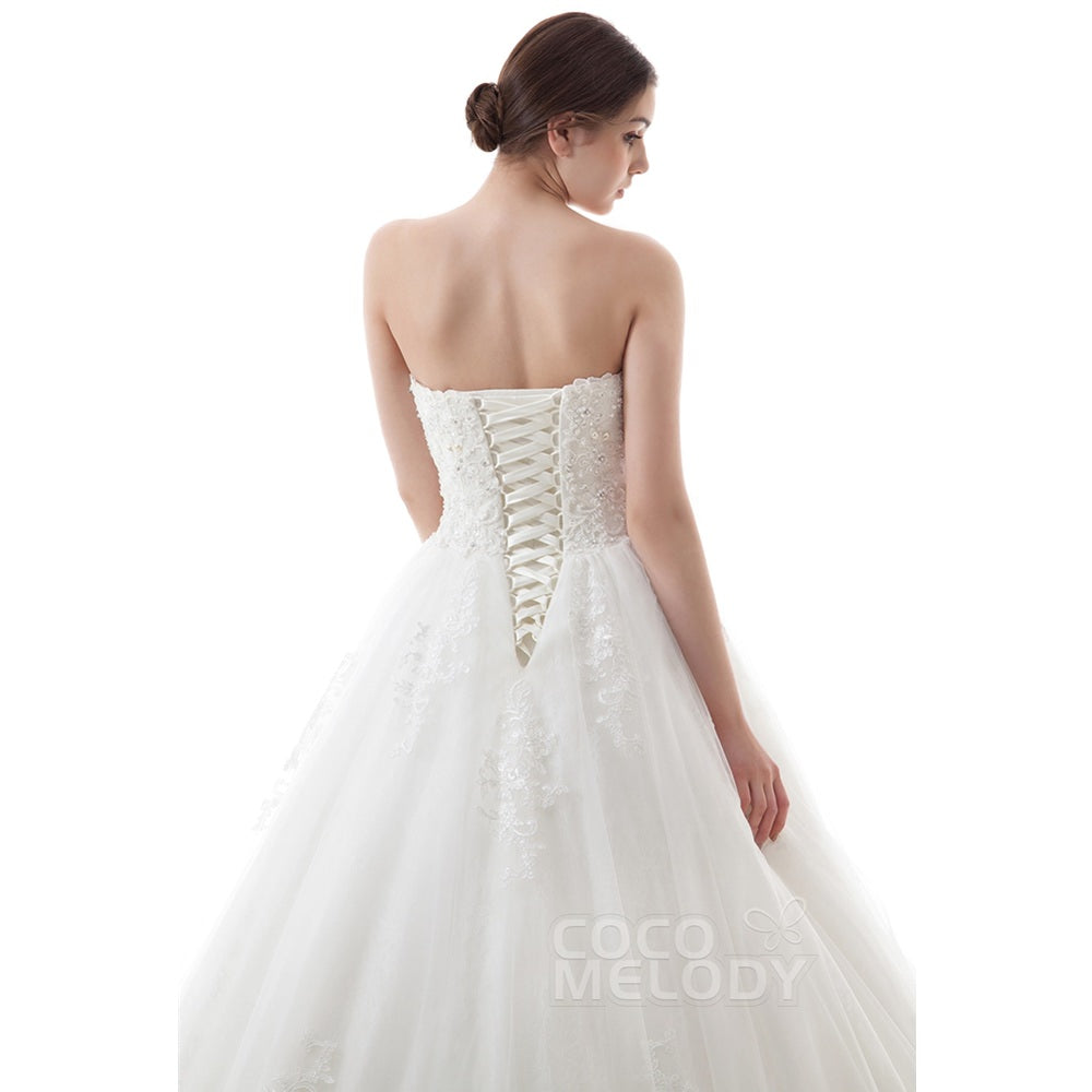 CWLT16007 ソフトチュール ハートネック ウェディングドレス 【ウェディングドレス オーダーメイド】