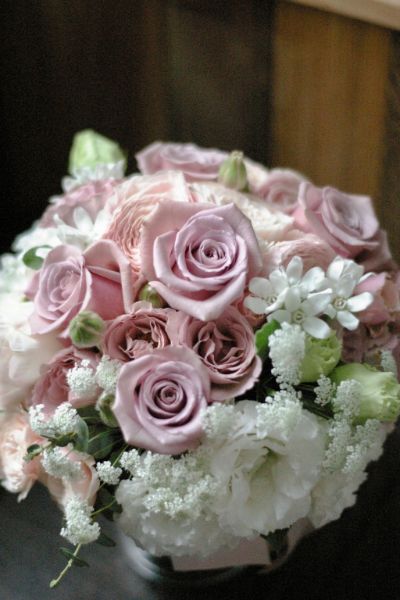 【生花】オーダーメイド/クラッチブーケ(ラウンド)[セットプランClaire01] 【結婚式 フラワー 生花 ブーケ ブートニア オーダーメイド】