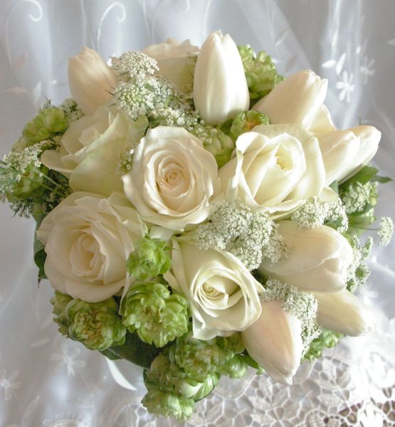 【生花】オーダーメイド/クラッチブーケ(ラウンド)[セットプランClaire01] 【結婚式 フラワー 生花 ブーケ ブートニア オーダーメイド】